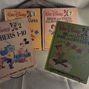 1983 Disney Learning Books Bundle 📚 Mickey Donald Snow White Vtg Kids Library
